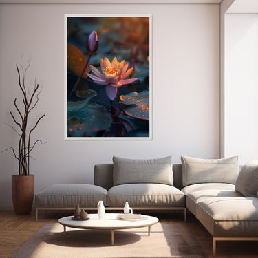 Pink Lotus Flower Painting
